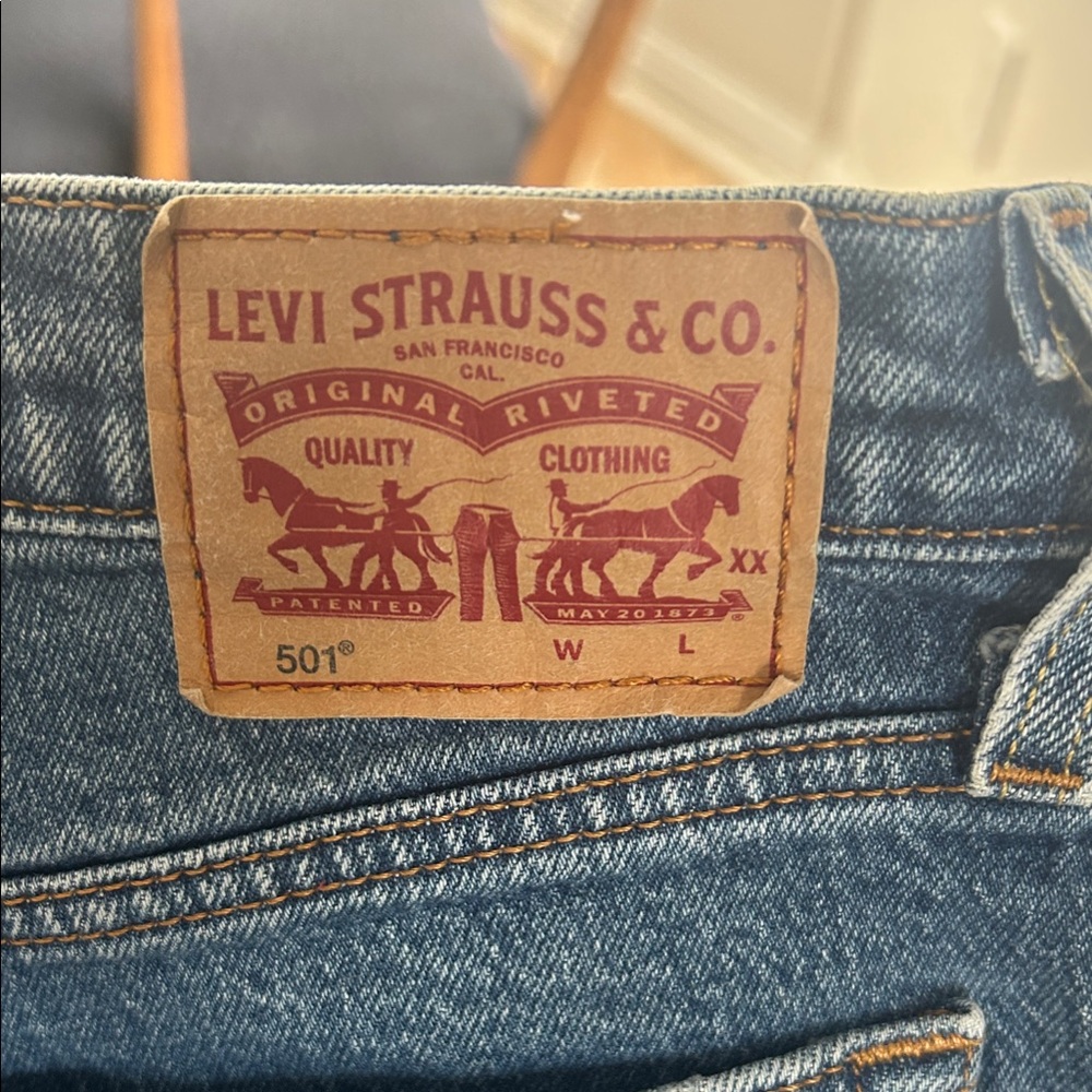 Levi's Classic Blue Straight Leg Jeans